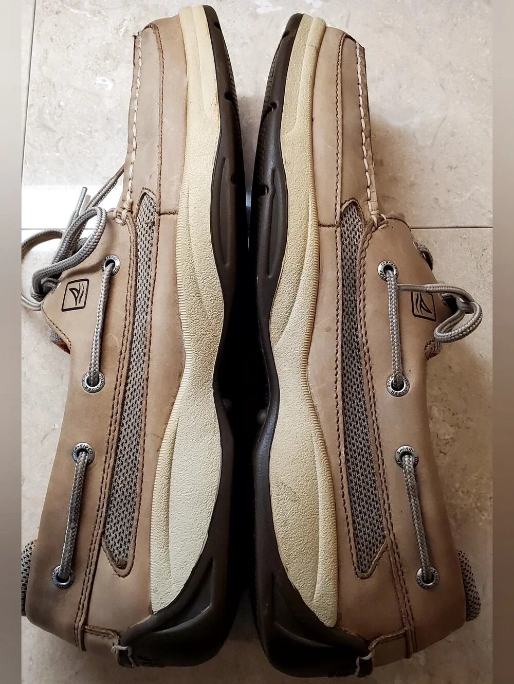 Sperry 0777924 Men's Lanyard Tan Leather Boat Shoe - 13M (Not Perfect Inside)